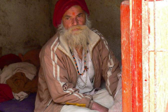 Nepal, Chobhar, Jal Binayak Tempel, Sadhu