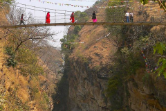 Nepal, Chobharschlucht, Fußgängerbrücke
