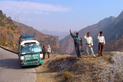 Nepal, Fahrt nach Lumbini durch das Vorgebirge des Himalaya