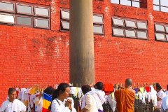 Nepal, Lumbini, Säule des Ashoka