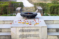 Nepal, Lumbini, Flamme des ewigen Friedens
