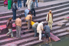 Nepal, Pashupatinath, Verbrennungszeremonie