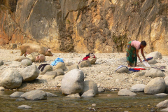 Nepal, Begegnungen unterwegs nach Pokhara