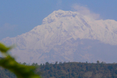 Nepal, Pokhara, Blick auf das Annapurna Massiv