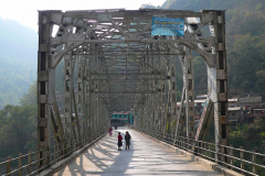 Nepal, Unterwegs nach Tansen, Brücke über den Kali Gandaki Fluss