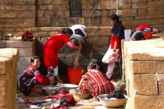 Nepal, Tansen, Öffentlicher Waschplatz