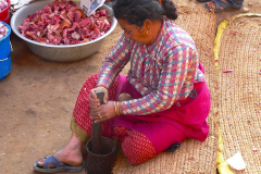 Nepal, Trekking Dhulikhel, Hochzeitsvorbereitung