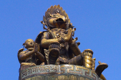 Nepal, Trekking Dhulikhel, Tempelplatz