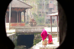 Nepal, Trekking Panauti, Verbrennungsstätte