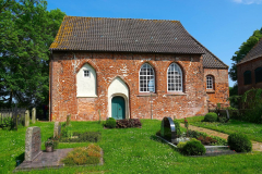 Niedersachsen, Wangerland, Eingang zur St. Jodocus Kirche St. Joost