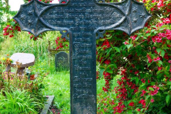 Niedersachsen, Wangerland, St. Jodocus Kirche St. Joost, Altes Grabkreuz