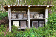 Niedersachsen, Rotenburg, Historischer Moorhof Augustendorf, Bienenstand