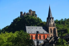 Oberwesel, Gotische Liebfrauenkirche vor der Schönburg