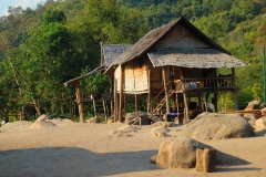 Laos, Oudomxay, Nam Kat Yola-Regenwald, Khmu Village