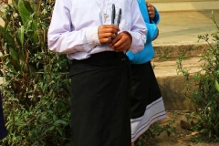 Laos, Oudomxay, Schüler
