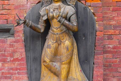Nepal, Patan, Durbar Square, Statue der Flussgöttin Ganga