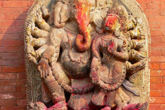 Nepal, Patan, Durbar Square, Ganesha Steinfigur