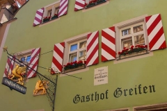 Rothenburg ob der Tauber, Haus zum Goldenen Greifen, Geburts- und Wohnhaus von Heinrich Toppler