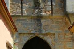 Rothenburg ob der Tauber, Burgtor mit Maske