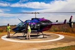 Simbabwe, Victoria Falls, Helikopterflug