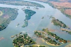 Simbabwe, Victoria Falls, Helikopterflug