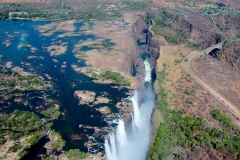 Simbabwe, Victoria Falls, Helikopterflug
