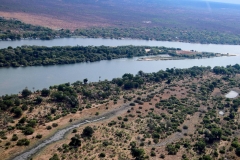 Simbabwe, Victoria Falls, Helikopterflug