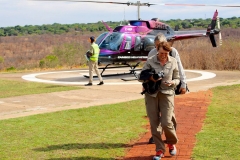 Simbabwe, Victoria Falls, Helikopterflug