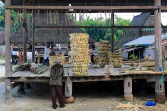 Sumatra, Berastagi, Karo Batak Dorf Lingga