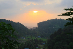 Sumatra, Abendstimmung Umgebung Bukittinggi