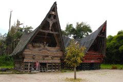 Sumatra, Toba-See, Insel Samosir, Huta Bolon Simanindo Batak Museum