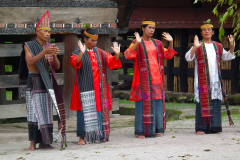 Sumatra, Toba-See, Insel Samosir, Huta Bolon Simanindo Batak Museum