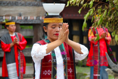 Sumatra, Toba-See, Insel Samosir, Huta Bolon Simanindo Batak Museum