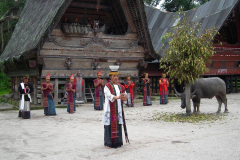 Sumatra, Toba-See, Insel Samosir, Huta Bolon Simanindo Batak Museum