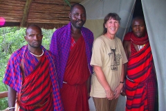 Tansania, Lake Manyara Nationalpark, Massai, Im Camp