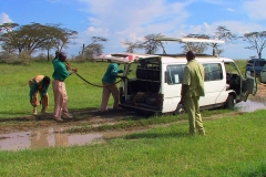 Tansania, Serengeti, Wir stecken fest