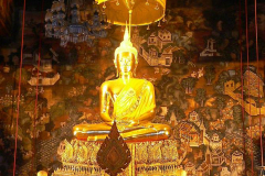 Thailand, Bangkok, Wat Pho, Statue Phra Phuttha Thewapatimakon