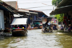 Thailand, Ratchaburi, Schwimmender Markt Damnoen Saduak