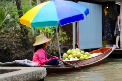 Thailand, Ratchaburi, Schwimmender Markt Damnoen Saduak