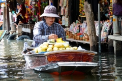 Thailand, Ratchaburi, Schwimmender Markt Damnoen Saduak