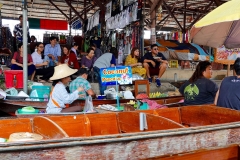 Thailand, Ratchaburi, Schwimmender Markt Damnoen Saduak
