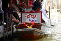 Thailand, Ratchaburi, Schwimmender Markt Damnoen Saduak