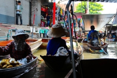 Thailand, Ratchaburi, Schwimmender Markt Damnoen Saduak