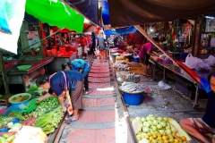 Thailand, Samut Songkhkram, Mae Klong Zugmarkt