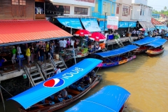 Thailand, Samut Songkhkram, Schwimmender Markt Amphawa