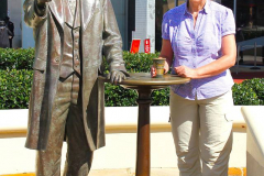 USA, Georgia, Atlanta, World of Coca-Cola, Dr. John S. Pemberton Statue