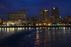 USA, Louisiana, New Orleans, Nachtfahrt auf dem Mississippi River