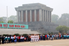 Vietnam, Hanoi, Ho Chi Minh Mausoleum